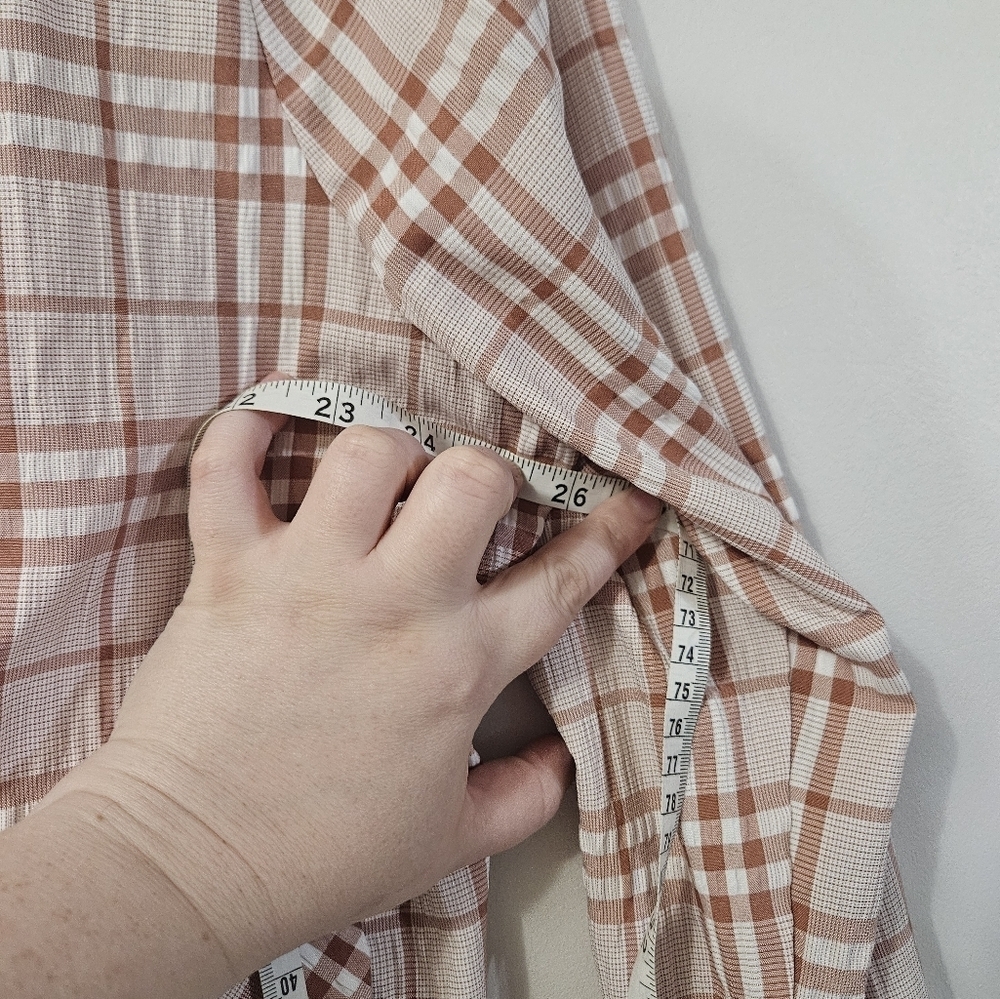 Jodifl Womens Pink Plaid Plus Size Blazer With Built In Shoulder Pads! - Picture 4 of 6